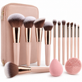 Professional Soft Makeup Brush Set with Storage Bag
