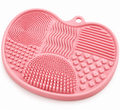 Pink Silicone Makeup Brush Cleaning Mat – Makeup Brush Cleaner Pad