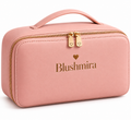 Blushmira Luxury Makeup Bag – Blush Pink Cosmetic Organizer Case
